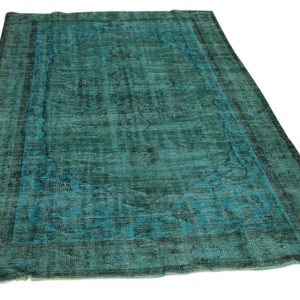 vintage vloerkleed zeegroen 283cm x 170cm