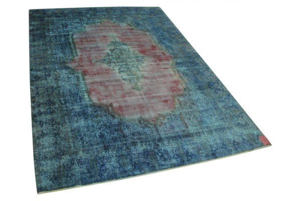 blauw vintage vloerkleed 385cm x 286cm