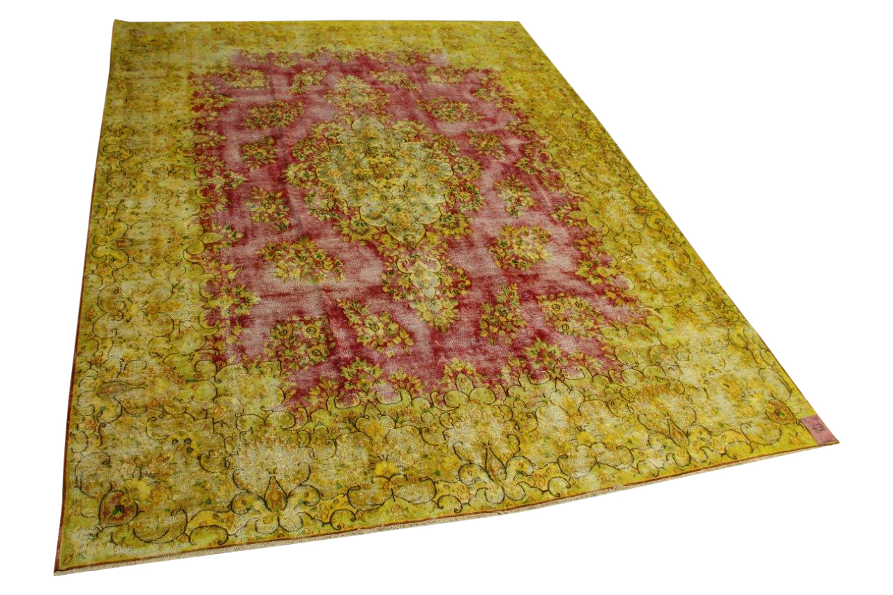 geel, rood vloerkleed 384cm x 295cm