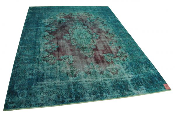 blauw vintage vloerkleed 385cm x 291cm