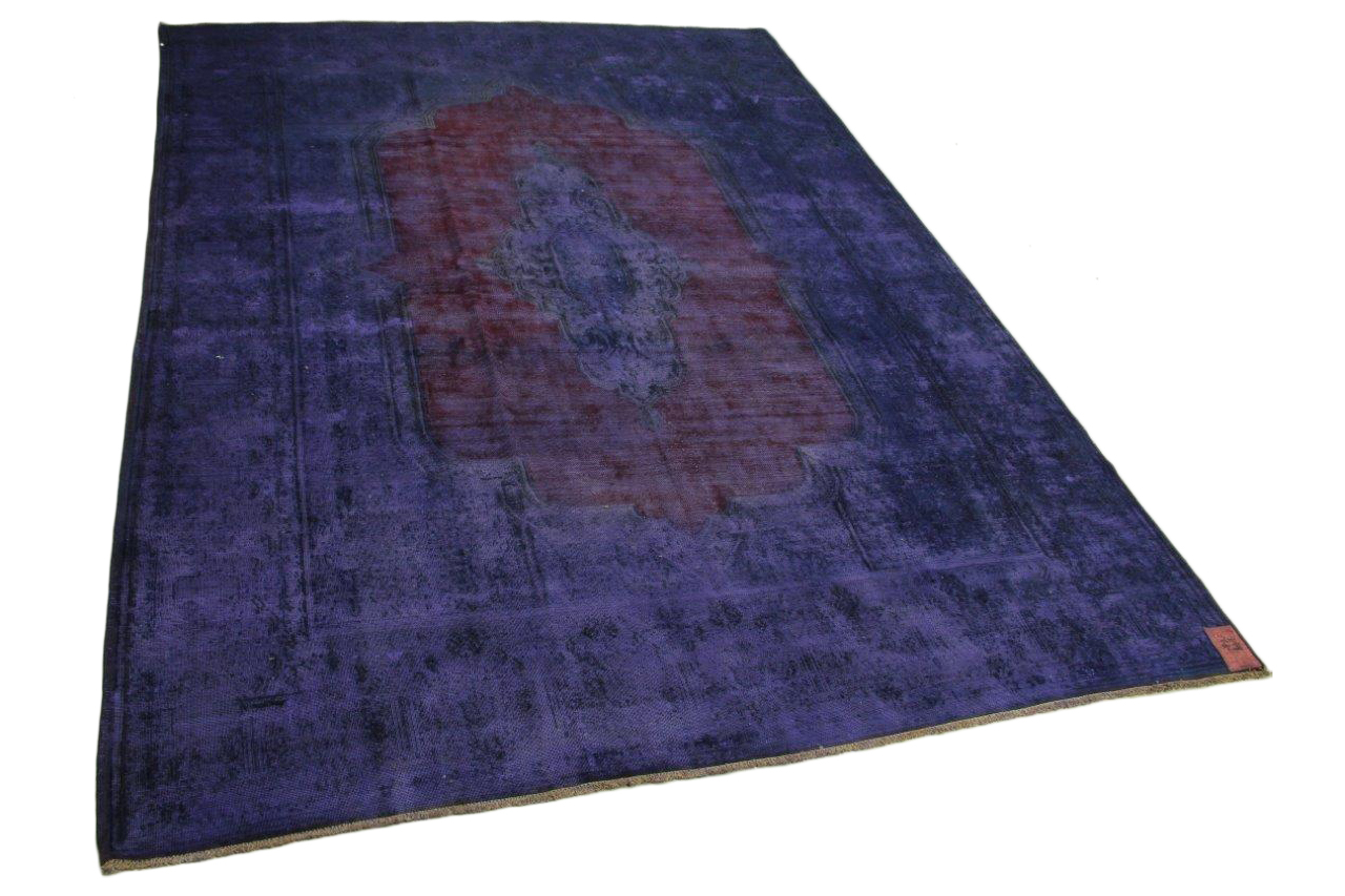 paars vintage vloerkleed 384cm x 282cm