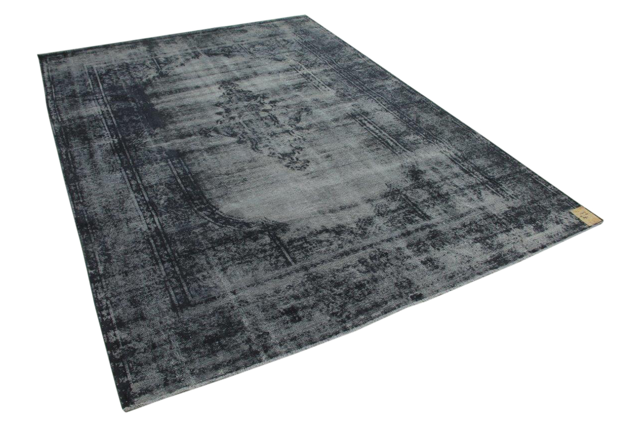 vintage vloerkleed zwart 361cm x 260cm