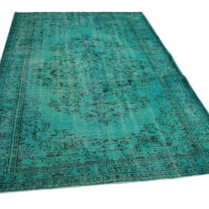 vintage vloerkleed aqua 288cm x 192cm