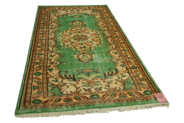 vintage vloerkleed groen 283cm x 160cm