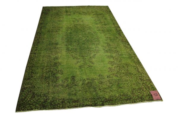 vintage vloerkleed groen 301cm x 175cm