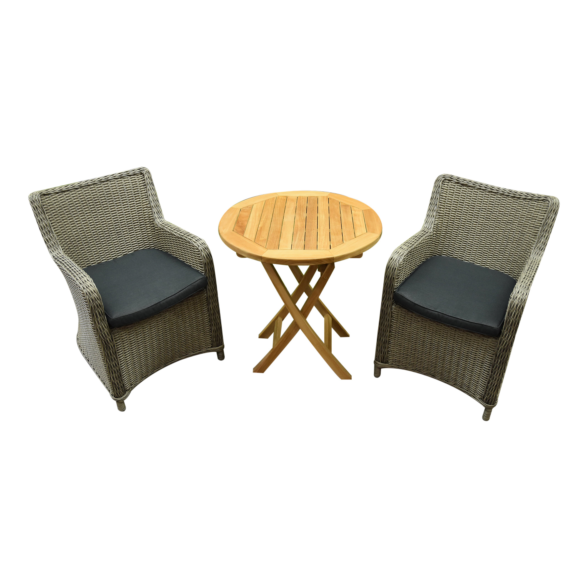 Klaptafel Bilbao bistrosetØ 60 cm 3-delig grijs