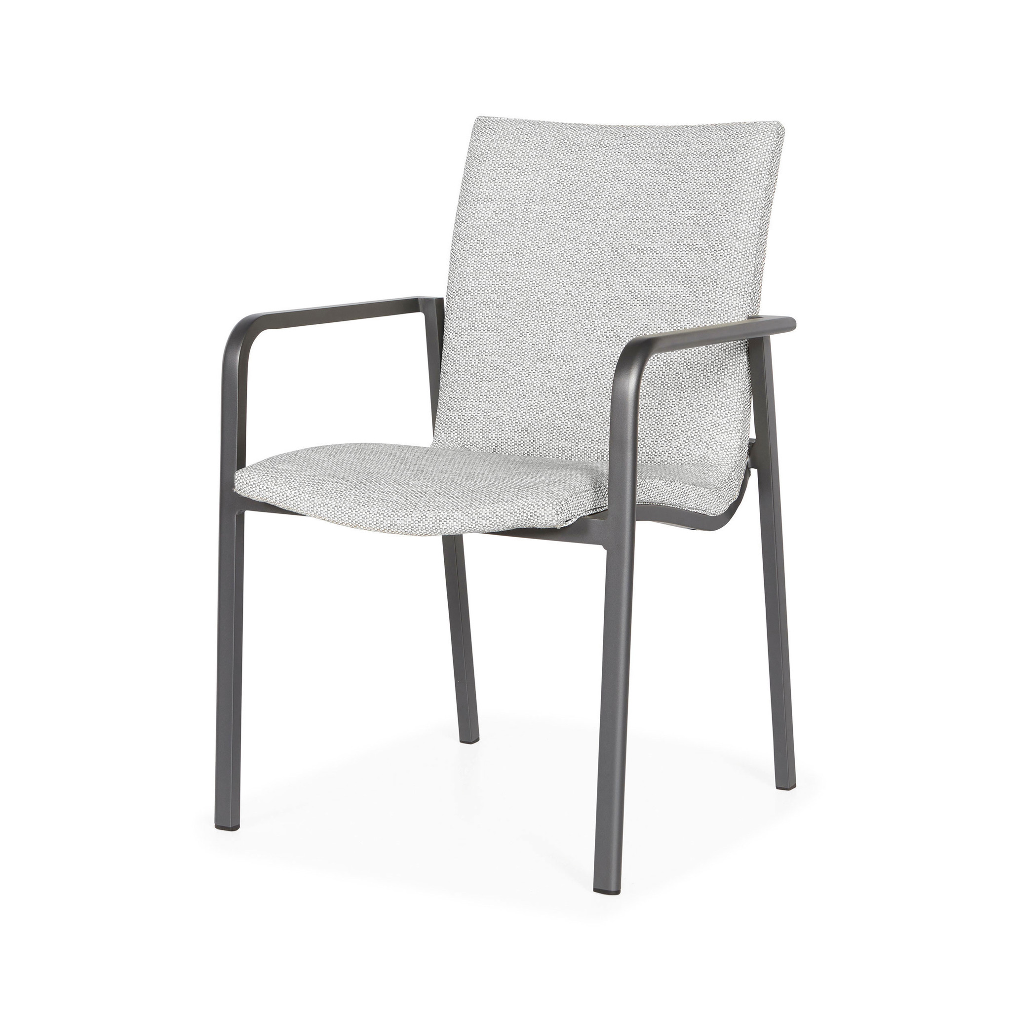 SUNS Anzio dining chair matt royal grey/soft grey mixed weave