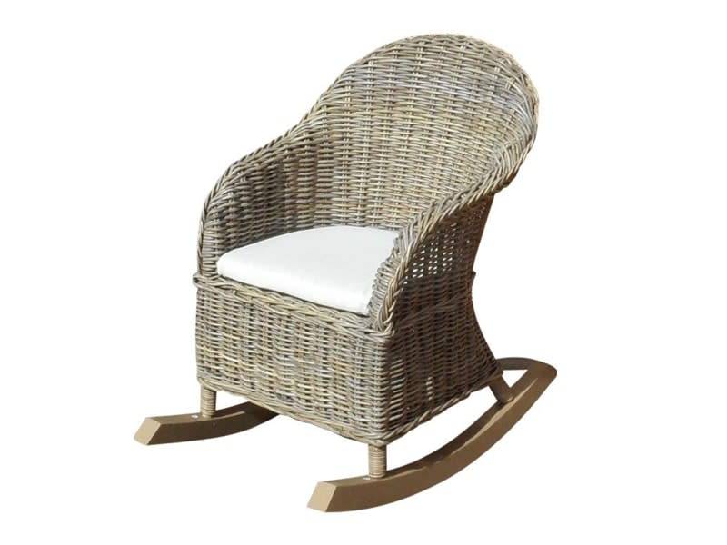 Eddy Rocking schommelstoel naturel rotan