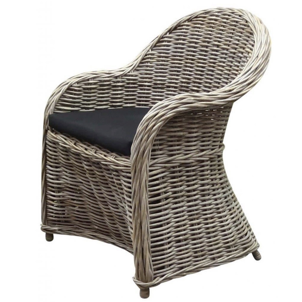 Roma XL dining tuinstoel naturel rotan