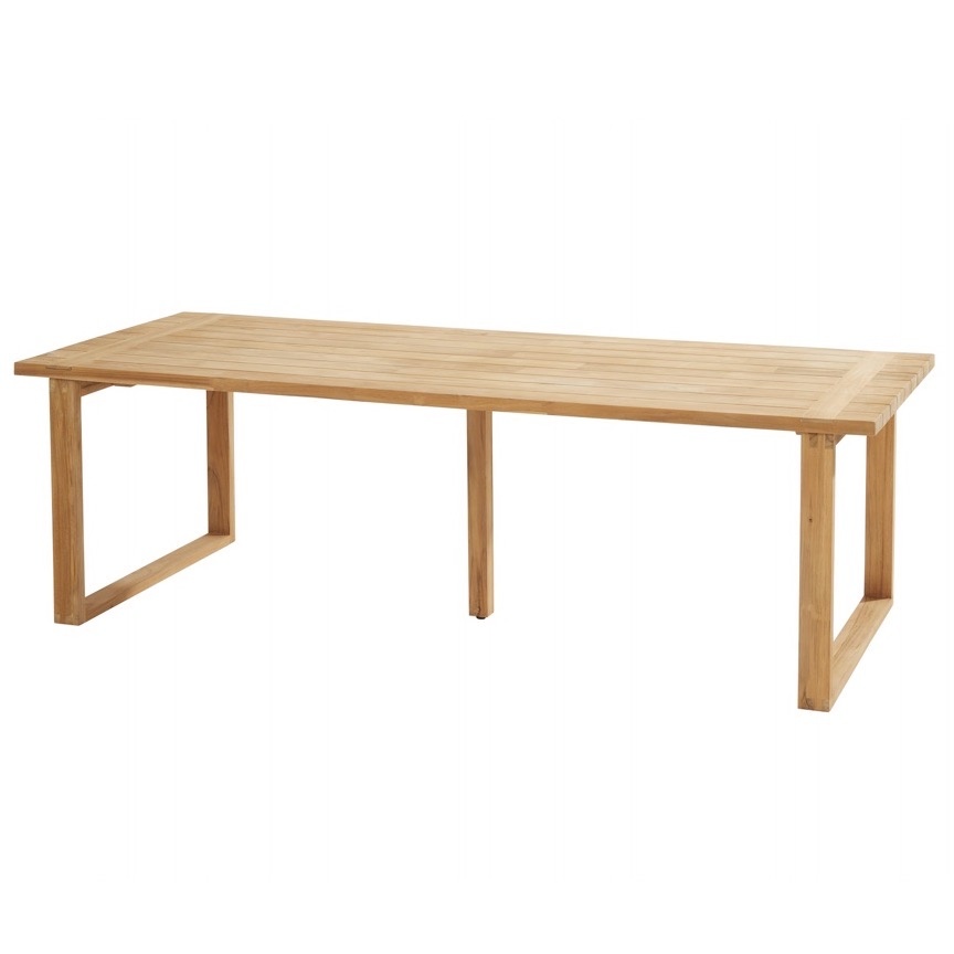 Spartan eettafel 240x100xH75 cm teak Taste 4SO