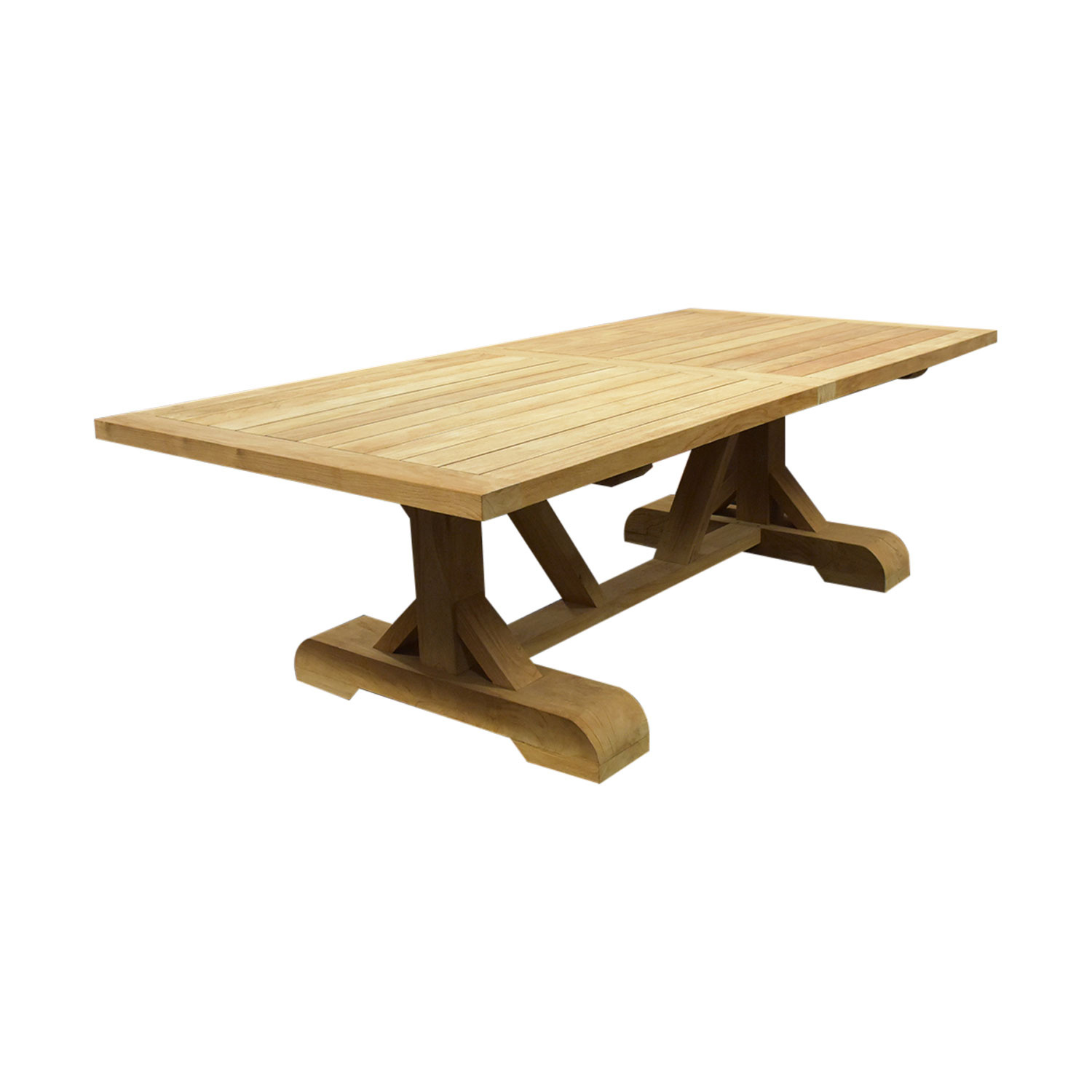 Antigua dining tuintafel 250x120xH77 cm teak gekruist