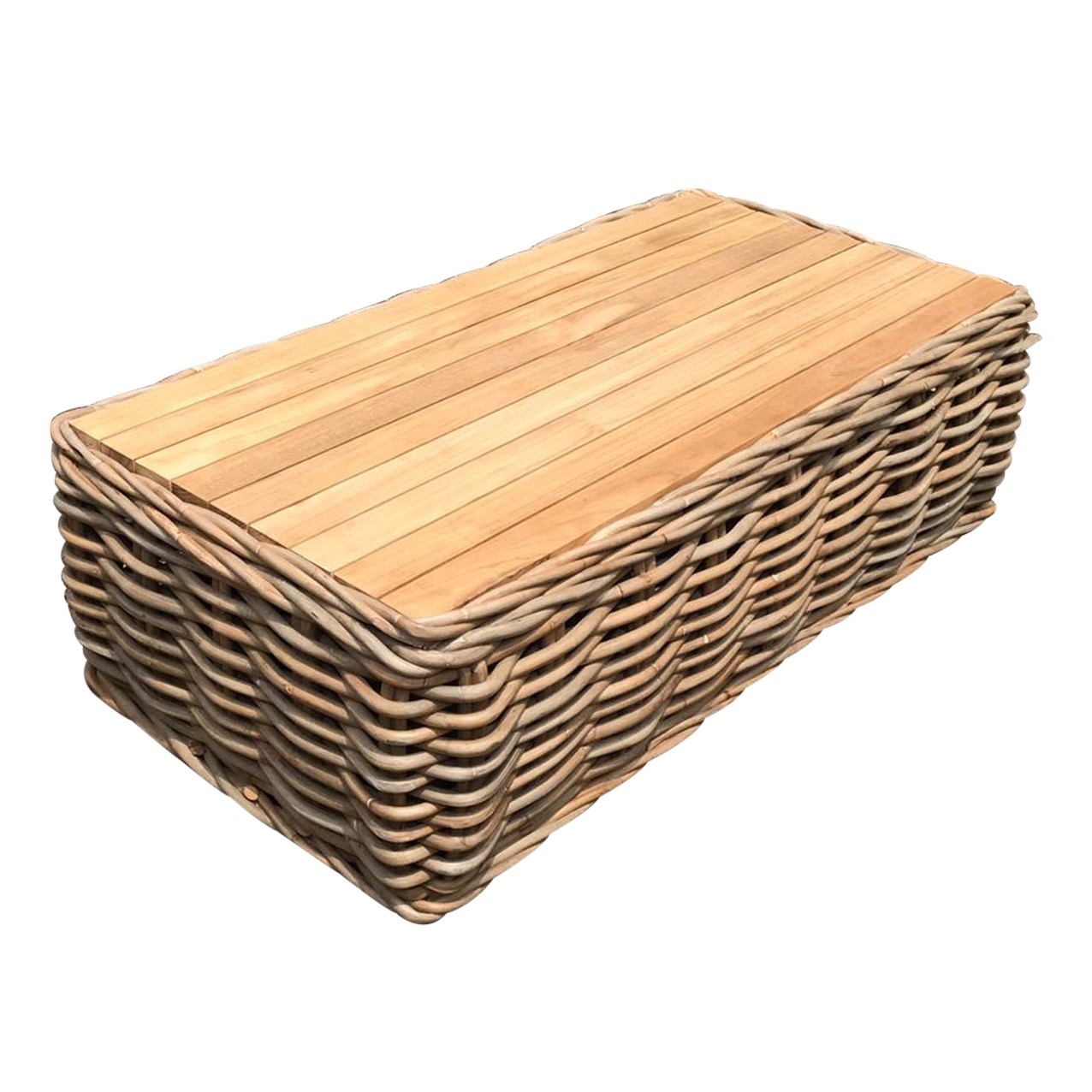 Sumatra lounge tuintafel naturel rotan - teak