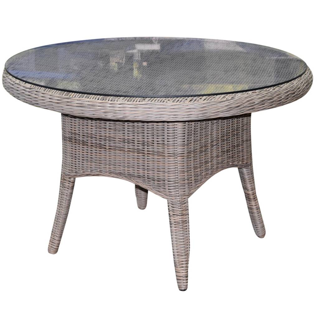 Julie dining tuintafel 120 cm rond bruin