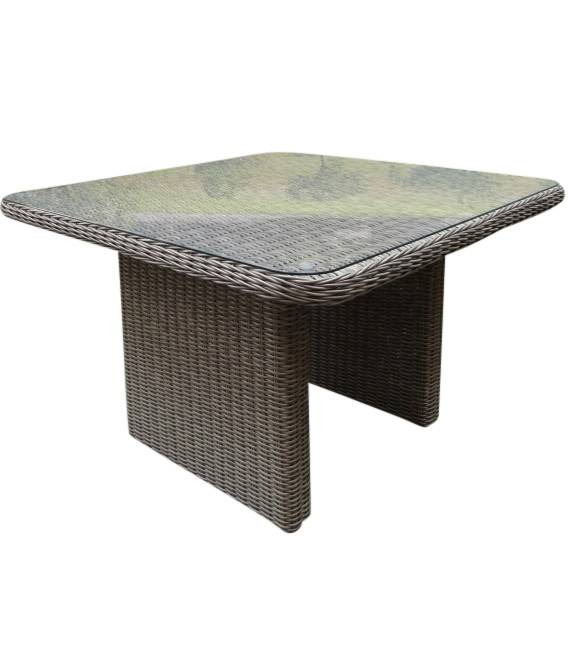 Roma lounge tuintafel 110x110xH63 cm  grijs