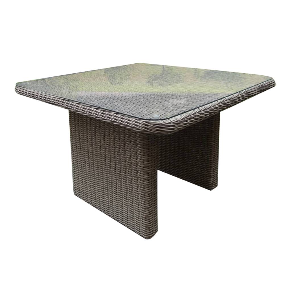 Bilbao lounge-diningtafel 110x110xH70 cm grijs