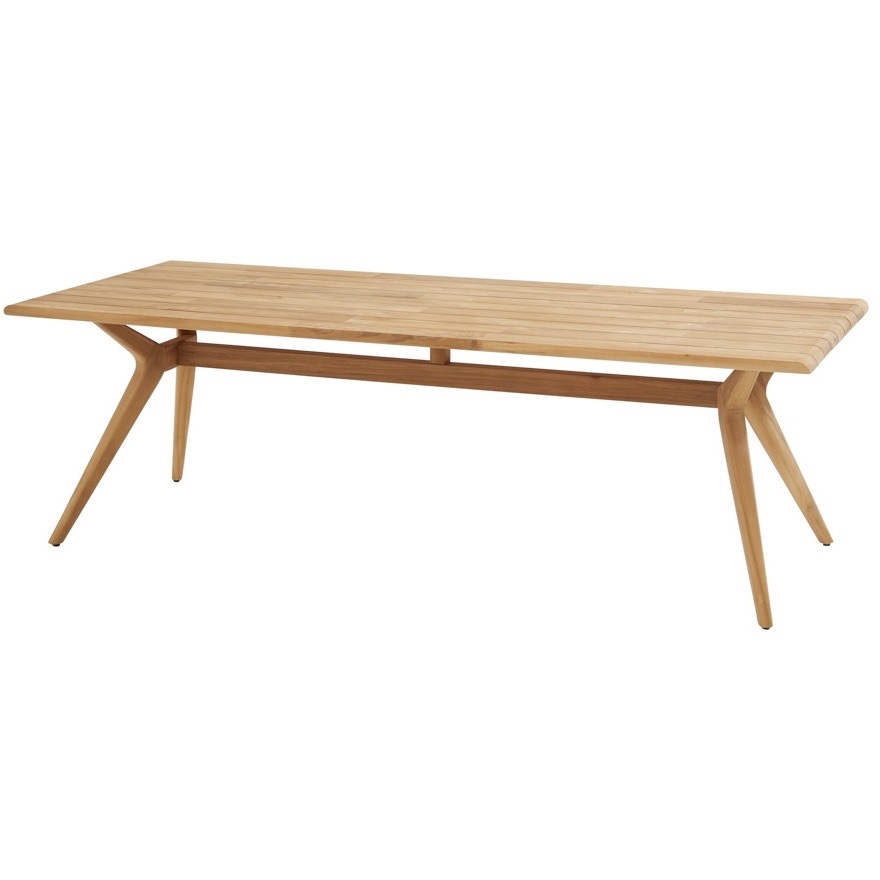 Belair dining tafel natural teak 240x100xH75 cm Taste 4SO