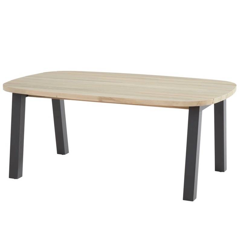 Derby dining tuintafel ellips 180x110xH75 cm teakhout