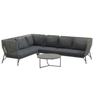 4 Seasons Outdoor Altoro modulair hoek loungeset 5-delig rope