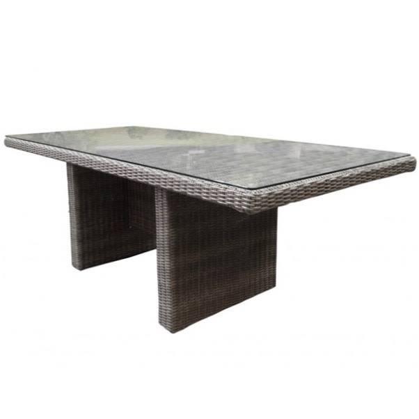 Menorca dining tuintafel 220x100xH75 cm grijs