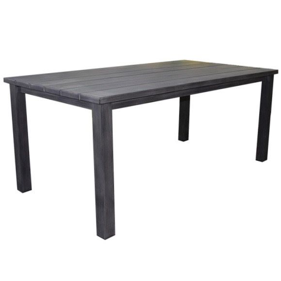 Prato dining tuintafel 180x90xH72 cm aluminium antraciet