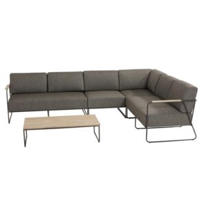 Coast hoek loungeset 5-delig aluminium 4 Seasons Outdoor