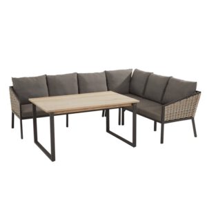 Bo cosy dining loungeset 3-delig banana weave 4 Seasons Outdoor