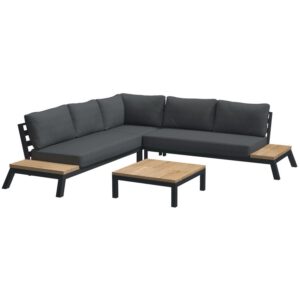 4 Seasons Outdoor Empire platform hoek loungeset 4 delig aluminium