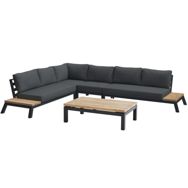 4 Seasons Outdoor Empire platform hoek loungeset 5 delig aluminium