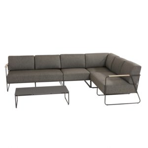 Coast hoek loungeset 5-delig aluminium 4 Seasons Outdoor