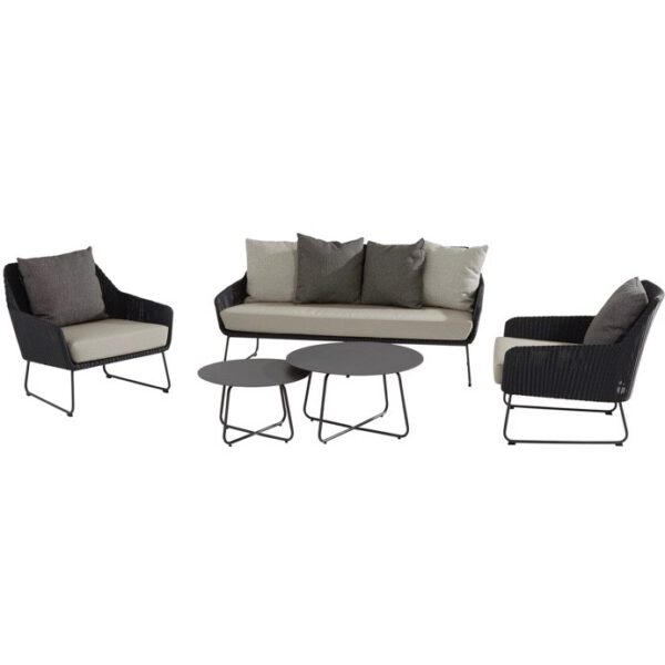 Avila stoel-bank loungeset 4 Seasons Outdoor 5-delig