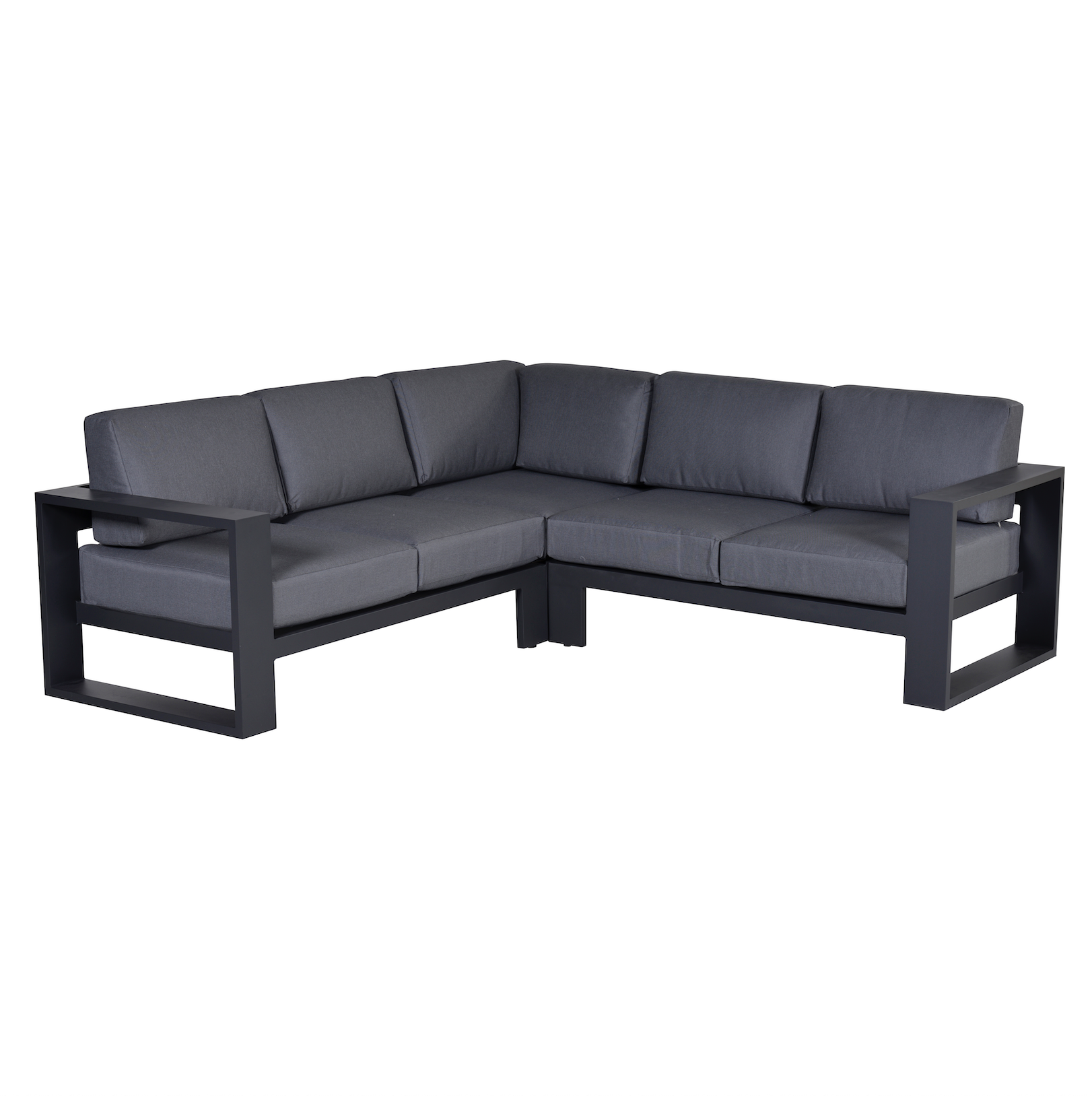 Cube hoek loungeset 3-delig aluminium antraciet