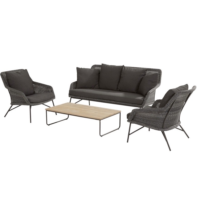 Samoa stoel-bank loungeset 4-delig 4-Seasons Outdoor