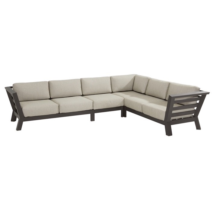 Meteoro hoek loungeset 4-delig antraciet 4 Seasons Outdoor