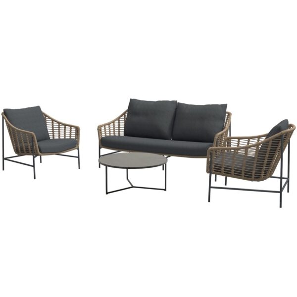 4 Seasons Outdoor Timor stoel bank loungeset 4-delig