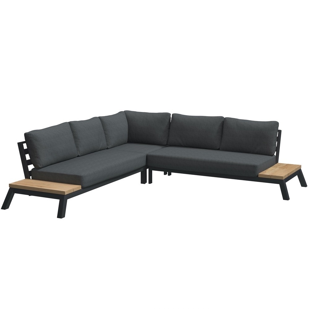 4 Seasons Outdoor Empire platform hoek loungeset 3 delig aluminium