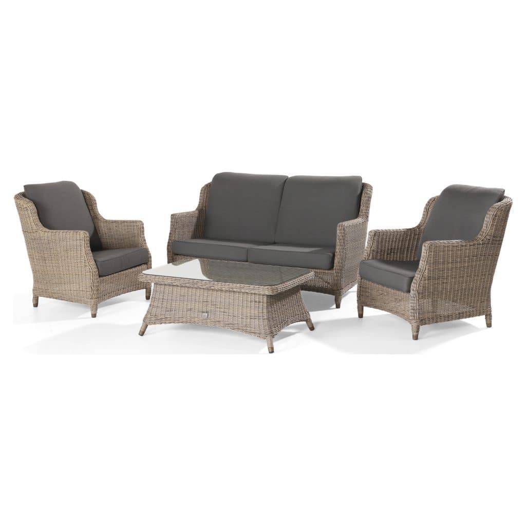 Brighton stoel-bank loungeset 4-delig Pure 4 Seasons Outdoor