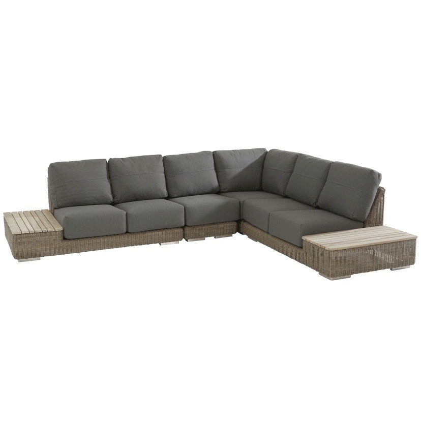 4 Seasons Outdoor Kingston hoek loungeset 4 delig pure