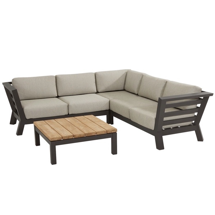 Meteoro hoek loungeset 4-delig antraciet 4-Seasons Outdoor