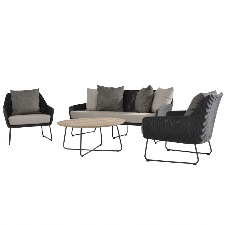 Avila stoel-bank loungeset 4-delig 4 Seasons Outdoor