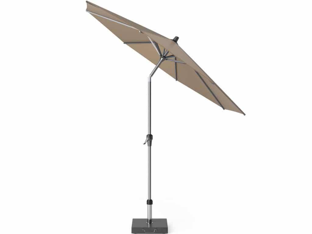 Riva parasol 270 cm rond taupe met kniksysteem