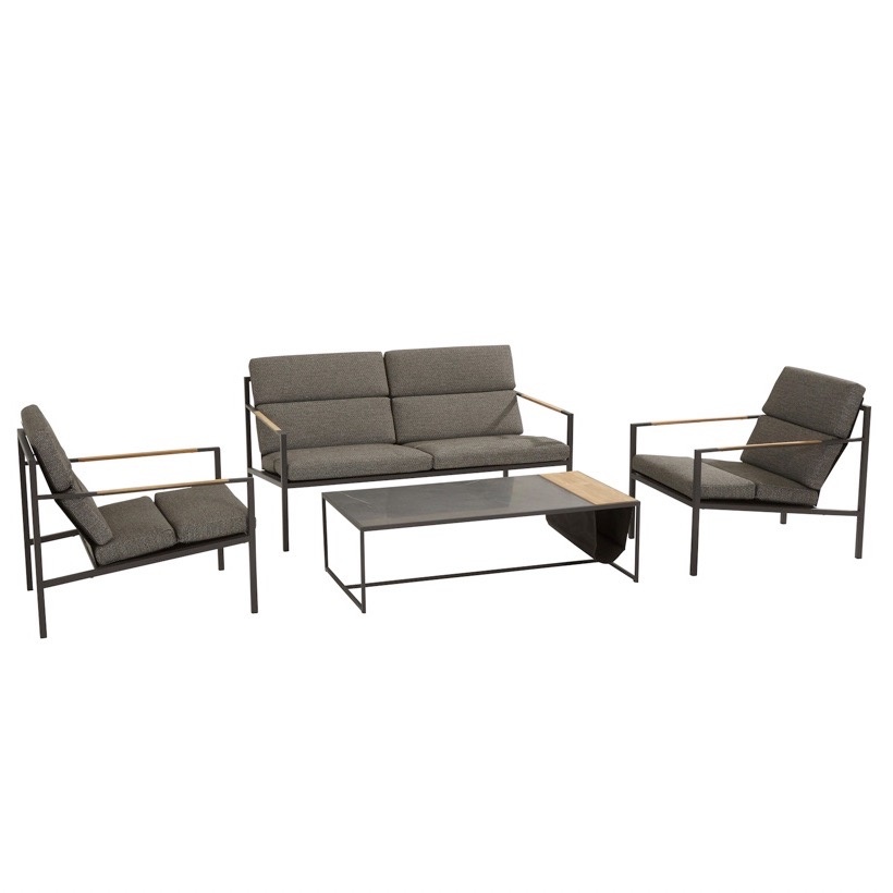 Trentino stoel-bank loungeset 4-delig 4 Seasons Outdoor