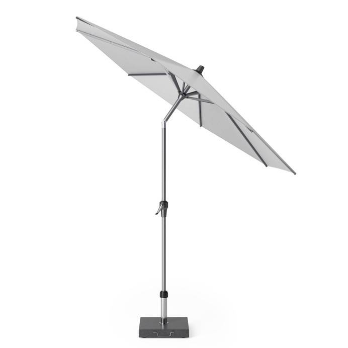 Riva parasol 250 cm rond lichtgrijs met kniksysteem