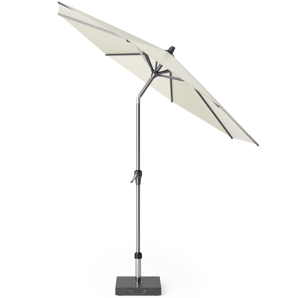 Riva parasol 270 cm rond ecru met kniksysteem