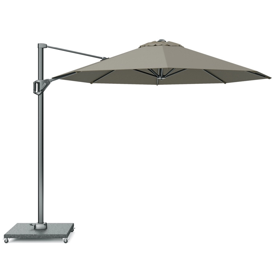 Voyager T1 zweefparasol 300 cm rond taupe