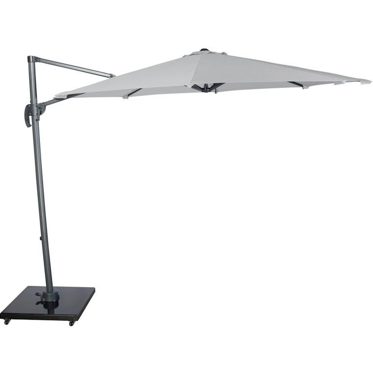 Falcon T1 zweefparasol 300 cm rond lichtgrijs