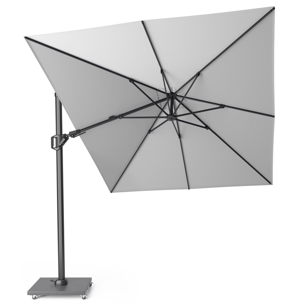 Challenger T2 zweefparasol 350x260 cm lichtgrijs