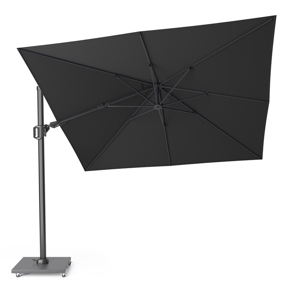 Challenger T2 premium zweefparasol 300x300 cm faded black