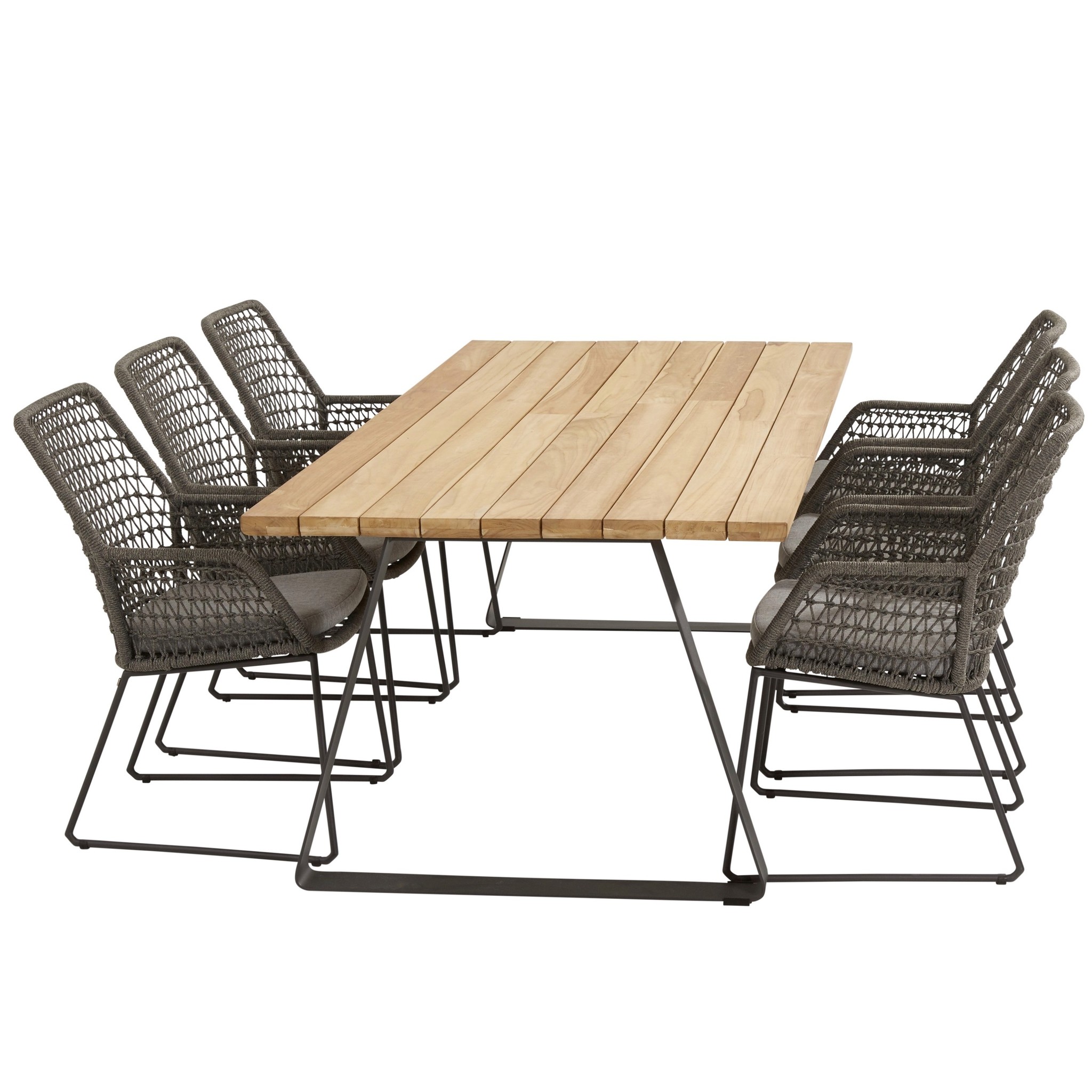 Babilonia Basso dining tuinset 7-delig 240x100xH76 cm 4 Seasons Outdoor