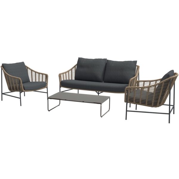 4 Seasons Outdoor Timor stoel bank loungeset 4-delig