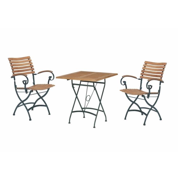 Bellini Lindau bistroset 3-delig teak gietijzer 4 Seasons Outdoor